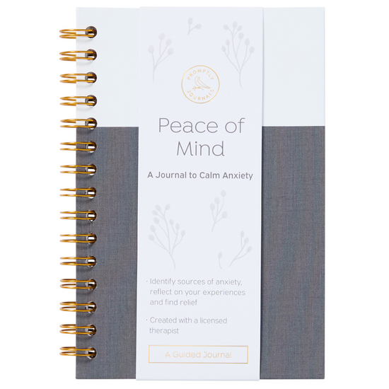 Peace of Mind: A Journal to Calm Anxiety (Stone Grey)