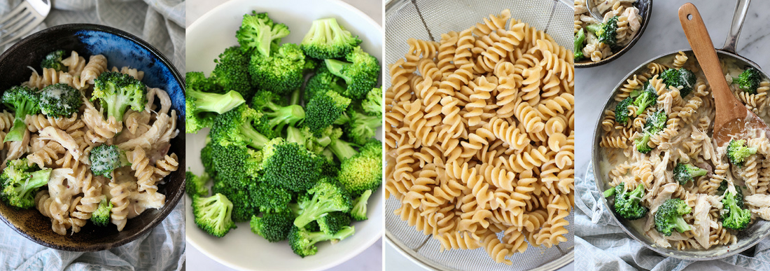 HEALTHY 30-MINUTE WEEKNIGHT MEALS FROM FOODIECRUSH: CHEESY CHICKEN & BROCCOLI WHOLE WHEAT PASTA