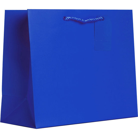 Heavyweight Solid Color Large Gift Bags, Matte Royal Blue by Present Paper