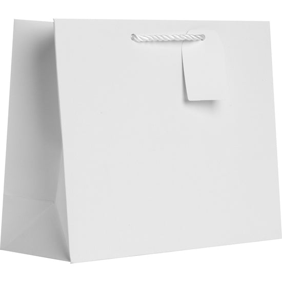 Heavyweight Solid Color Large Gift Bags, Matte White by Present Paper