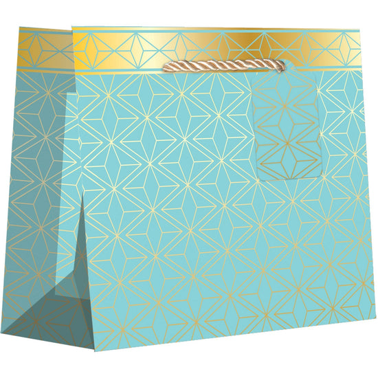 Medium Gift Bags, Modern Geometric with Foil Accents by Present Paper