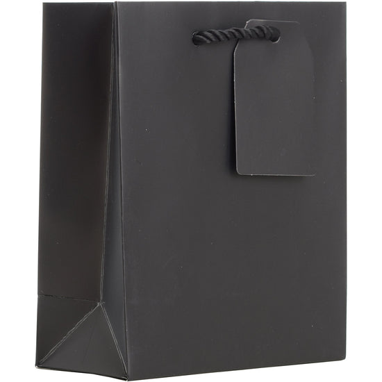 Heavyweight Solid Color Small Gift Bags, Matte Black by Present Paper