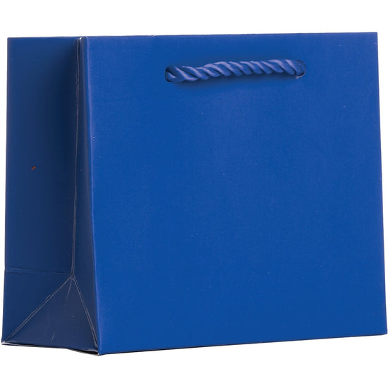 Heavyweight Solid Color Tiny Gift Bags, Matte Royal Blue by Present Paper