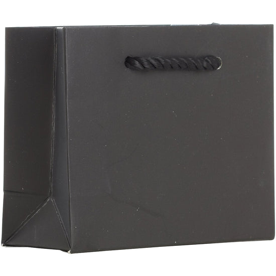 Heavyweight Solid Color Tiny Gift Bags, Matte Black by Present Paper