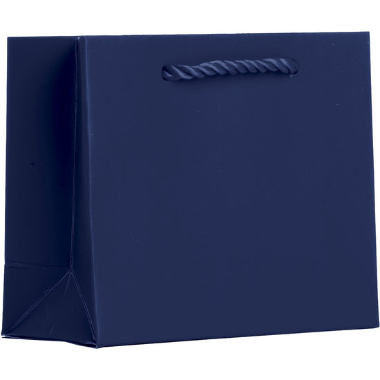 Heavyweight Solid Color Tiny Gift Bags, Matte Navy Blue by Present Paper