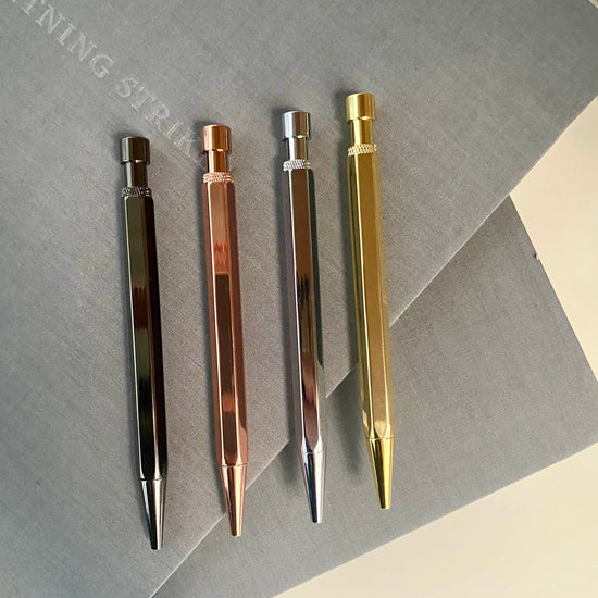 Retractable Brass Pen by Soothi