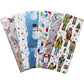 Christmas, Winter Holiday Tissue Paper Assortment (Kids, 6 Pack, 24 sheets total) by Present Paper