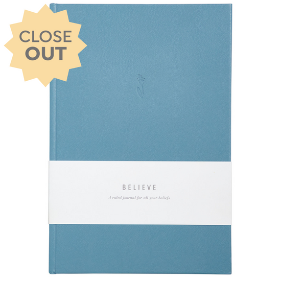 Believe: My Blank Journal (Dusty Blue)