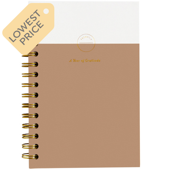 Gratitude Journal - Cashew Leatherette