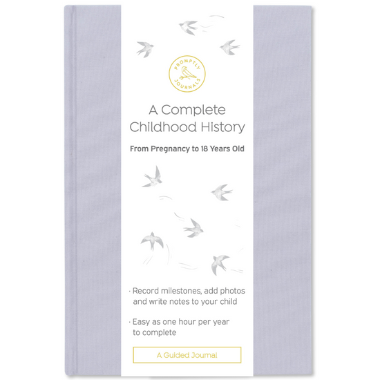 A Complete Childhood History: From Pregnancy to 18 Years Old (Lavender Purple, Linen)