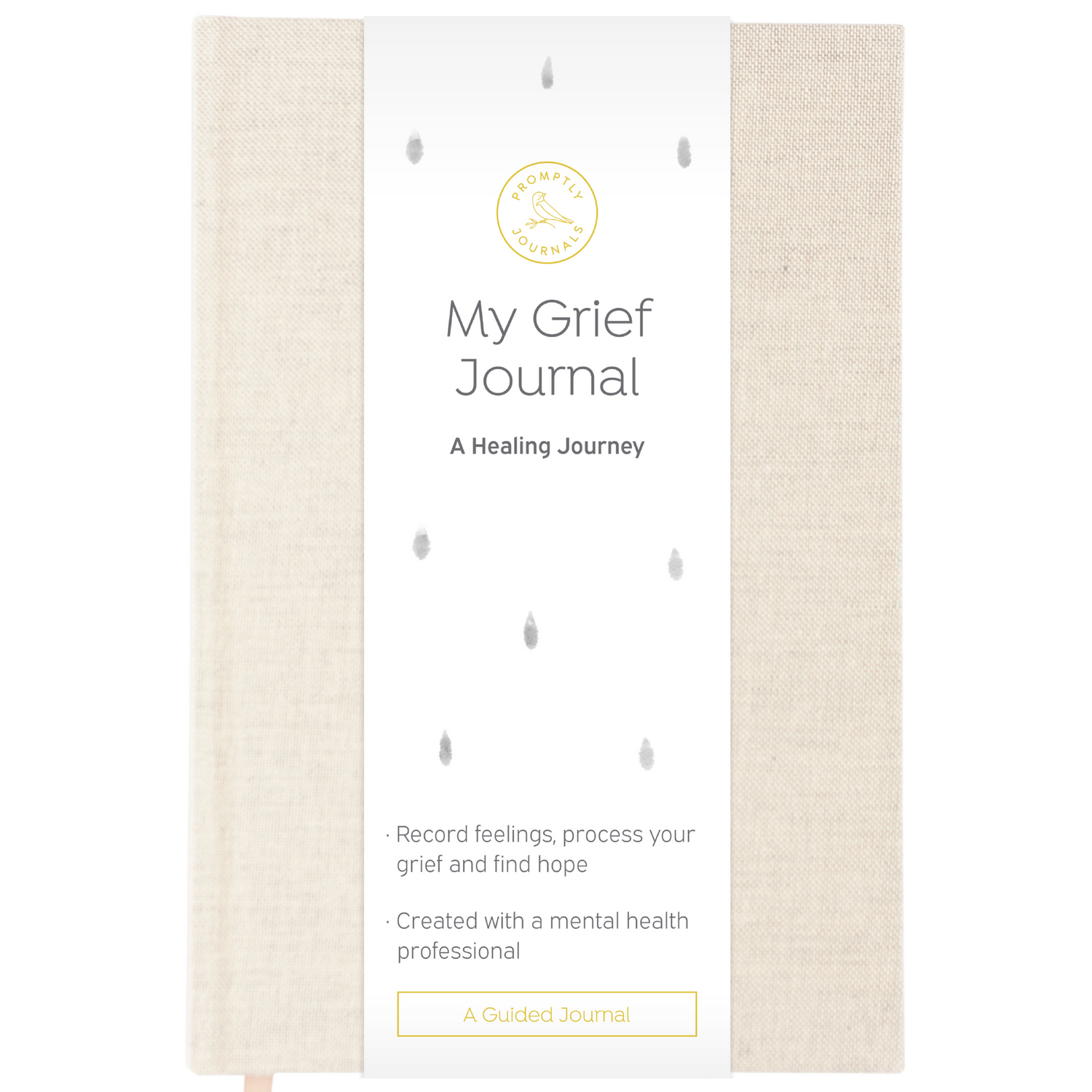 My Grief Journal: A Healing Journey (Wheat) – Promptly Journals