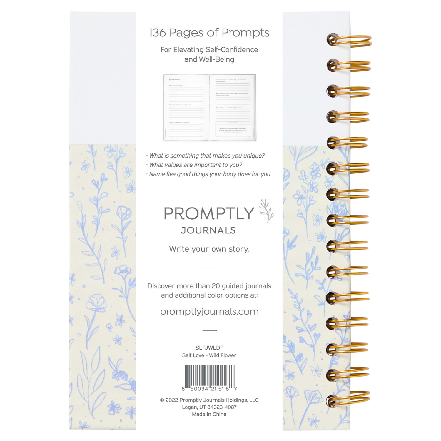 A Self-Love Journal: 52 Weeks of Affirmation (Wildflower