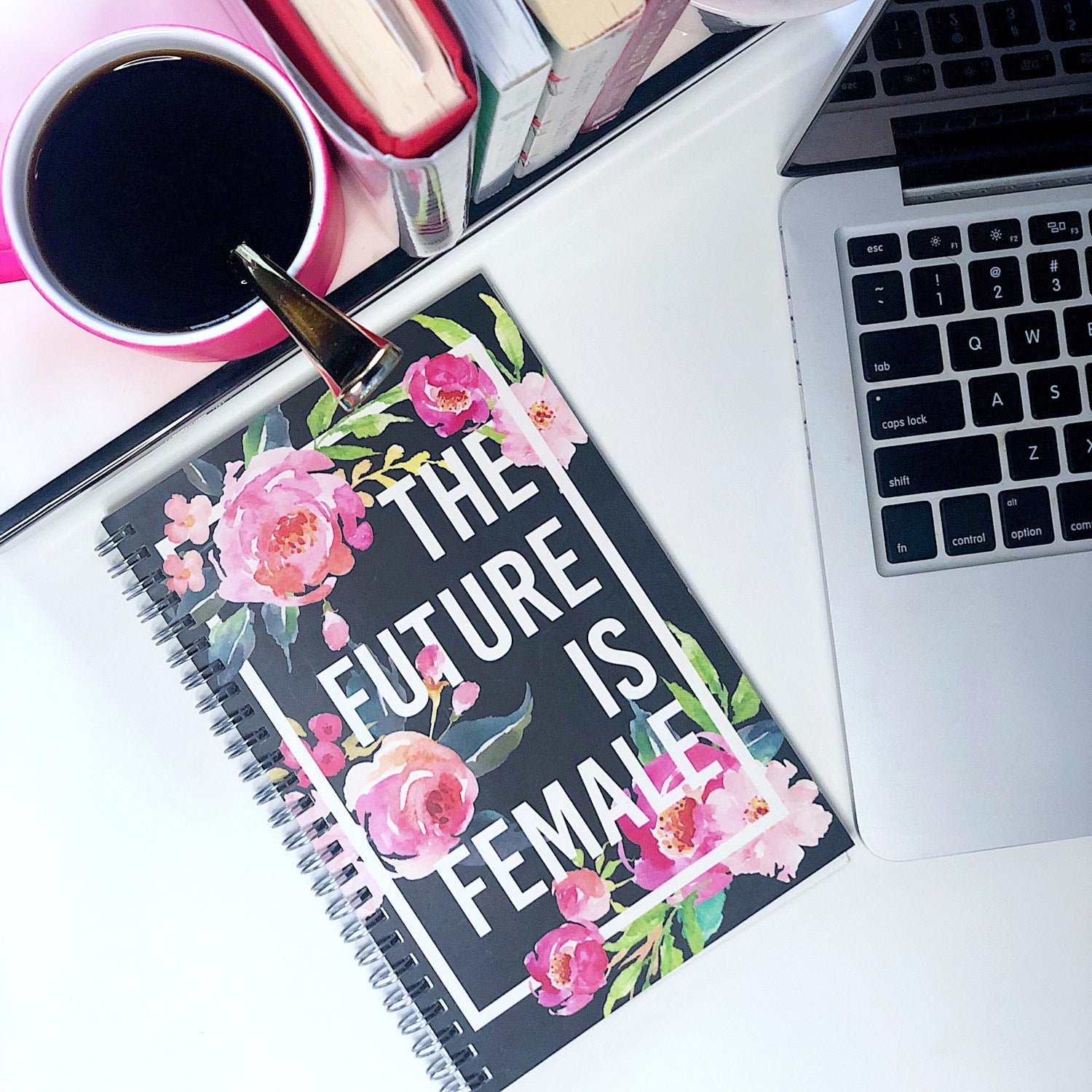The Future Is Female :: Spiral Notebook by Effie’s Paper