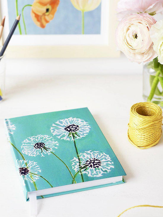 Journal: Dandelions on Aqua by India & Purry