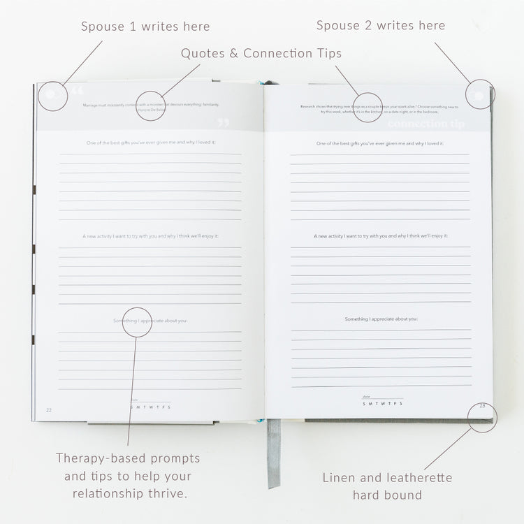 Our Connection Journal: 52 Weeks of Exploration for Two (Grey